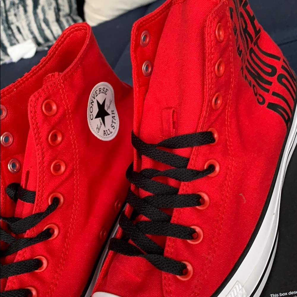 Converse CTAS Hi enamel red/black/white men’s - Picture 9 of 16